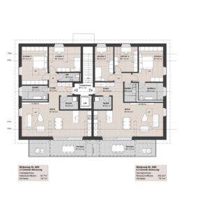 Dachgeschoss Haus A